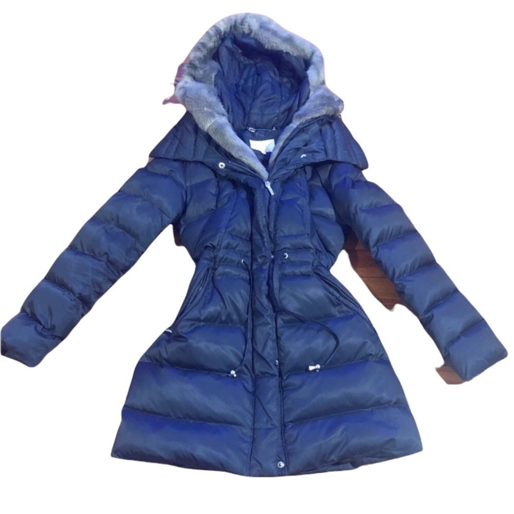 Laundry by Shelli Segal navy puffer coat